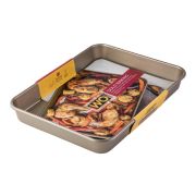 Форма для запекания прямоугольная WO HOME Gold Baking 39х29х5 см, сталь, золотистая