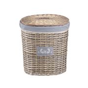 Корзина бельевая овальная «Лён», 49х36х55 см