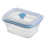 Контейнер для продуктов, силиконовый, прямоугол, складной Silikobox, 400 мл, синий