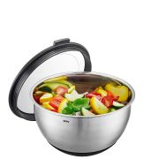 35040 Миска МУОВО, 20см, с крышкой, нерж