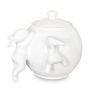 Банка для хранения с кроликами CLAYSTREET, 1 л, Белый