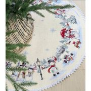 2310734 Юбка для елки Снеговики, 93 см, тесьма