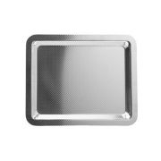 Поднос Degrenne Newport Cubique Plateaux 32,5х26,5 см, серебро