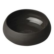 Чаша с закругленными краями с крышкой Degrenne Gourmet Carbone 500 мл/14 см, коричневый темный
