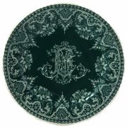 Тарелка десертная Gien Les Depareillees Vert Monogramme 23,2 см, зеленый