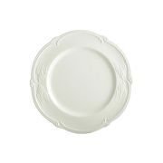 Тарелка десертная Gien Rocaille Blanc 22 см, белый, 4 шт
