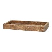 Поднос Pomax Marmar 35,5х17,5х4 см, коричневый мрамор
