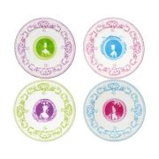 1818C02L20 Н-р мини тарелок 4шт, Gien Marie-Antoinette 12,8см, Разноцветный