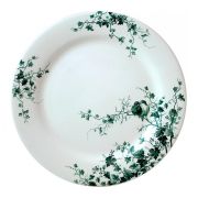 1840B4A450 Н-р обеденных тарелок 4шт, Gien Les Oiseaux 27,4см, Белый, Зеленый темный
