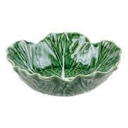 Салатник с резным краем Bordallo Pinheiro Капуста 22,5 см, керамика