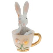 Фигурка «Заяц в чашке», 10 см