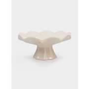 Ваза для фруктов на ножке «Волнистый край Zephyr» молочная, 24х11 см