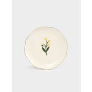 Тарелка десертная «Желтые цветы Gentle flower», керамика, 17 см
