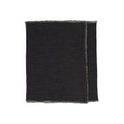 Дорожка Pomax Adda 140х40 см, вискоза-лен, темно-серый, набор 2 шт