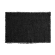 Салфетки Pomax Adda 48х33 см, набор 4 шт., вискоза/лен, темный серый