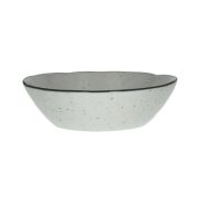 Тарелка глубокая Pomax Basil 18х5 см, Белый, Черный